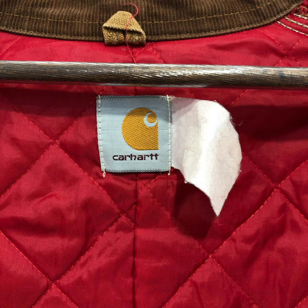 carhartt(カーハート)のCarhartt カーハート デトロイトジャケット ダック生地 裏地キルティング ワークジャケット ブラウン (メンズ L相当) 中古 古着 P8984 メンズのジャケット/アウター(その他)の商品写真