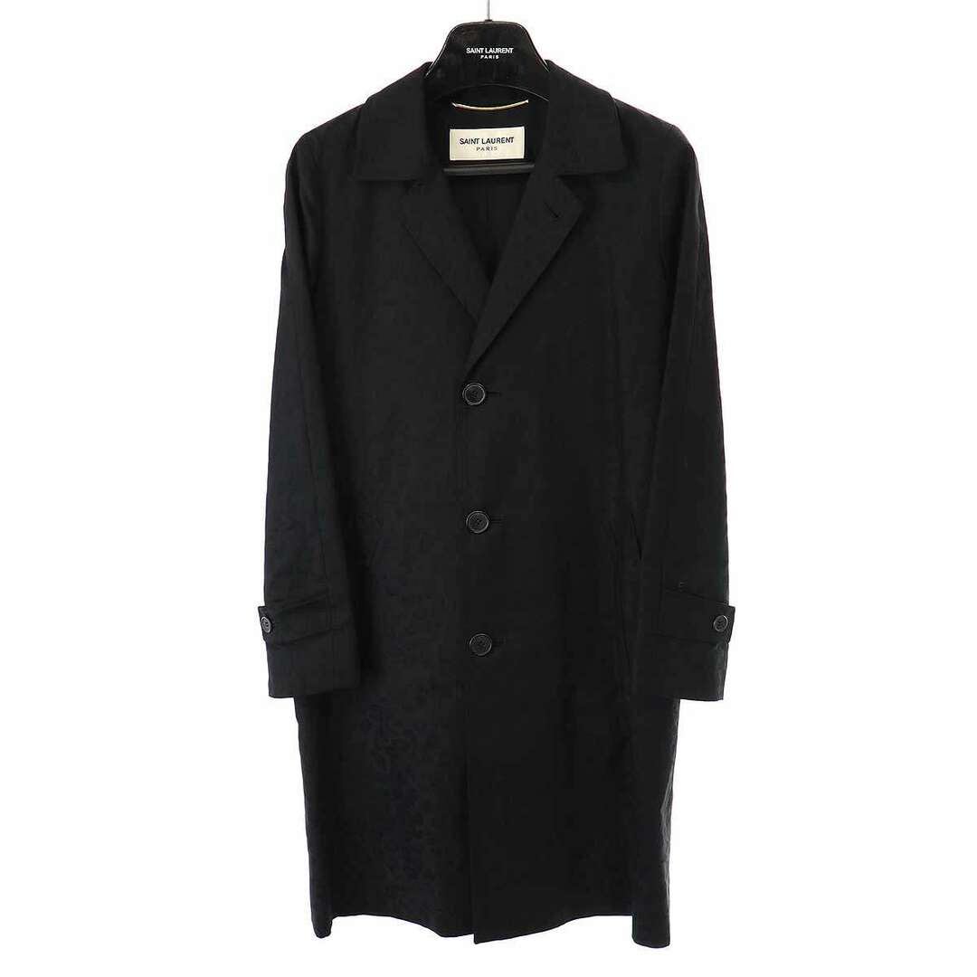 Saint Laurent(サンローラン)のSAINT LAURENT PARIS サンローラン パリ 13SS レオパードコットンチェスターコート 315360 YUA25 ブラック 34 レディースのジャケット/アウター(チェスターコート)の商品写真