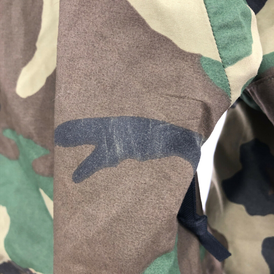 90年代 米軍実物 U.S.ARMY ECWCS GEN1 GORE-TEX パーカージャケット ミリタリー ウッドランドカモ (メンズ MEDIUM LONG) 中古 古着 P8994 メンズのジャケット/アウター(ミリタリージャケット)の商品写真