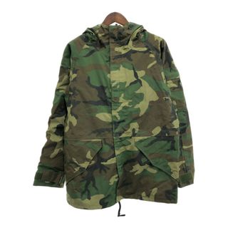 90年代 米軍実物 U.S.ARMY ECWCS GEN1 GORE-TEX パーカージャケット ミリタリー ウッドランドカモ (メンズ MEDIUM LONG) 中古 古着 P8994(ミリタリージャケット)