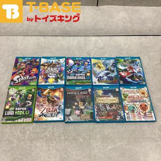 任天堂/Nintendo/ニンテンドー WiiU マインクラフト スプラトゥーン ドラゴンクエストXオールインワンパッケージ 等ソフト10点セット(家庭用ゲームソフト)