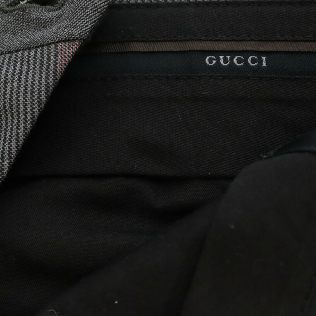 Gucci(グッチ)のGUCCI グッチ グレンチェック センタープレス スラックスパンツ グレー/ピンク メンズのパンツ(その他)の商品写真