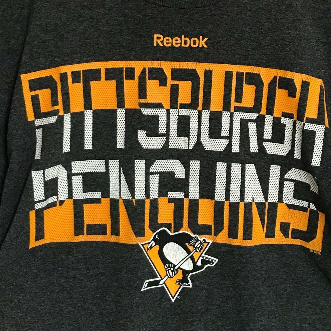 Reebok(リーボック)の【リーボック】ＮＨＬ　ピッツバーグ・ペンギンズ　チームTシャツ　C157 メンズのトップス(Tシャツ/カットソー(半袖/袖なし))の商品写真