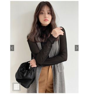 グレイル(GRL)の新品☆今田美桜 タートルネックメロウシアートップス[dk867](カットソー(長袖/七分))