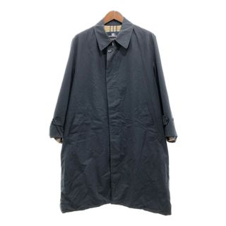 バーバリー(BURBERRY)のBURBERRY バーバリー ステンカラーコート バルマカーンコート ネイビー (レディース 6) 中古 古着 P9041(トレンチコート)