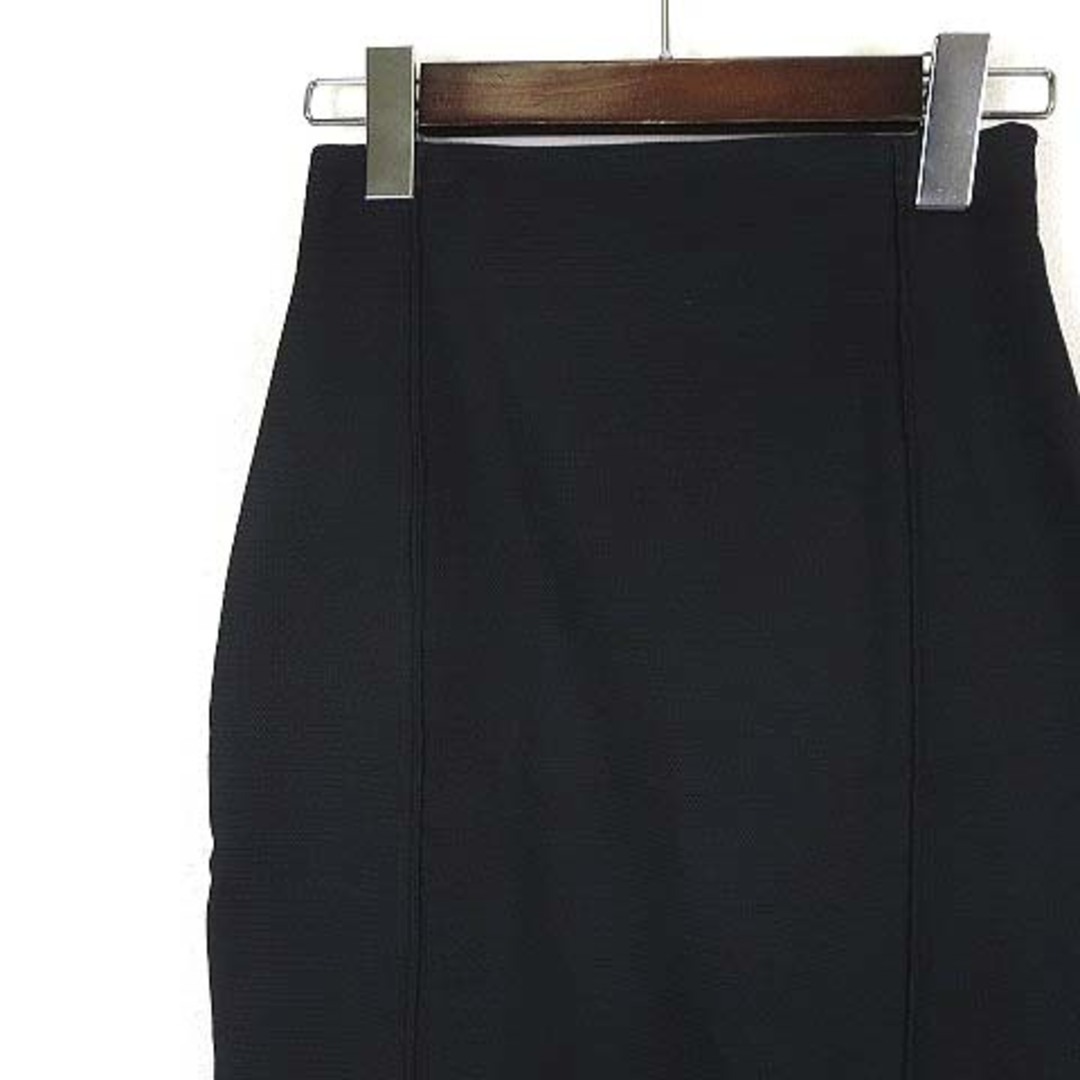 FENDI(フェンディ)のフェンディ FENDI スカート セミタイト ジャガード ひざ丈 S 黒 レディースのスカート(ひざ丈スカート)の商品写真