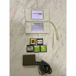 ニンテンドーDS(ニンテンドーDS)の【ジャンク】ニンテンドーDS lite (ソフト5種付き)(携帯用ゲーム機本体)