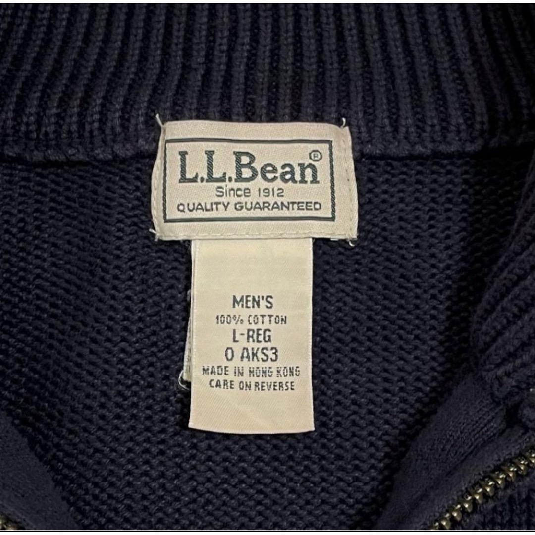 L.L.Bean(エルエルビーン)のエルエルビーン　無地ニット　ノームコア　ハーフジップニット　コットンニット メンズのトップス(ニット/セーター)の商品写真