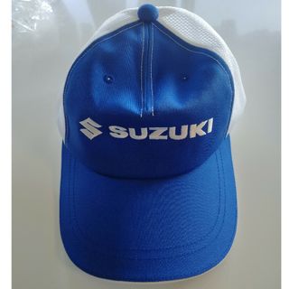 スズキSUZUKI　帽子　青白　フリーサイズ