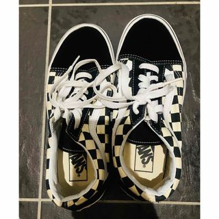 ヴァンズ(VANS)のバンズ　オールドスクール　チェッカー　23.5センチ(スニーカー)