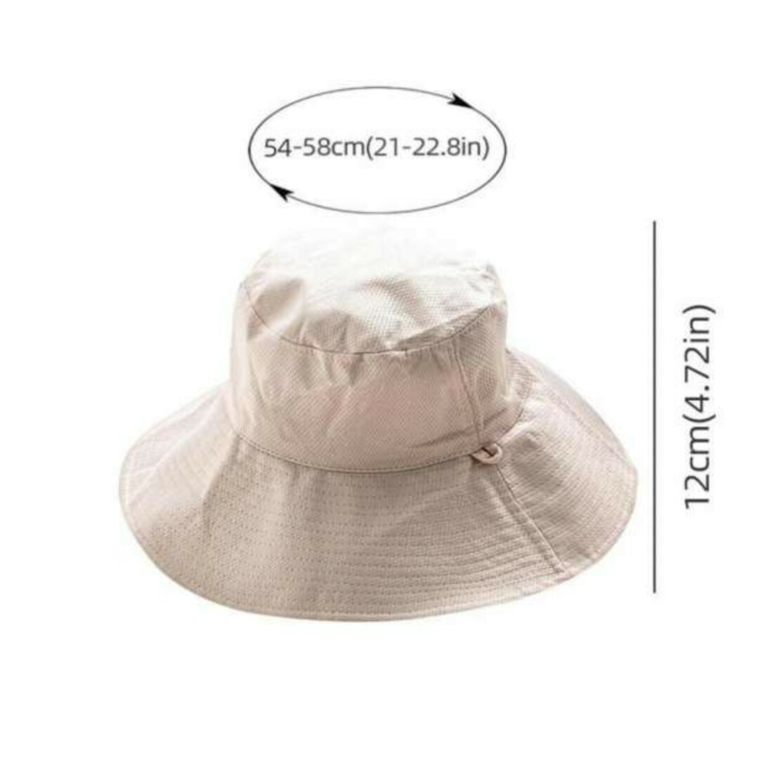 バケットハット リバーシブル UVカット 黒 レディース つば広 日除け 帽子 レディースの帽子(ハット)の商品写真
