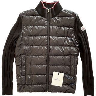 モンクレール(MONCLER)のMONCLER "CARDIGAN TRICOT" ブラック モンクレール M(ダウンジャケット)