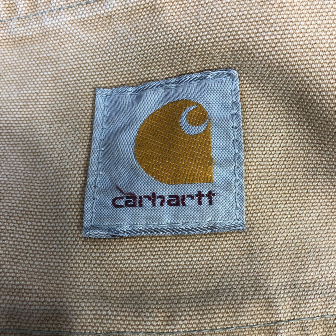 carhartt(カーハート)の90年代 USA製 Carhartt カーハート ダック ダブルニー パンツ ワーク ベージュ (メンズ 33×30) 中古 古着 P9411 メンズのパンツ(その他)の商品写真