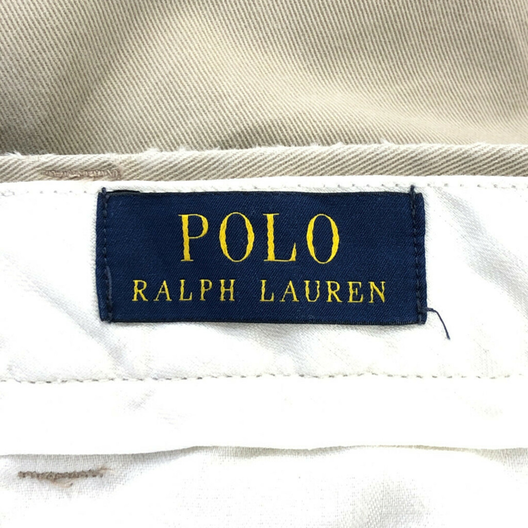 POLO RALPH LAUREN(ポロラルフローレン)のPolo by Ralph Lauren ポロ ラルフローレン チノ パンツ アイボリー (メンズ 34/32) 中古 古着 Q2092 メンズのパンツ(その他)の商品写真