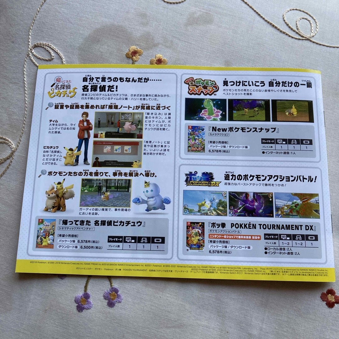 ポケモン(ポケモン)のポケモンのゲームいろいろ 小冊子 Nintendo Switch エンタメ/ホビーのコレクション(印刷物)の商品写真