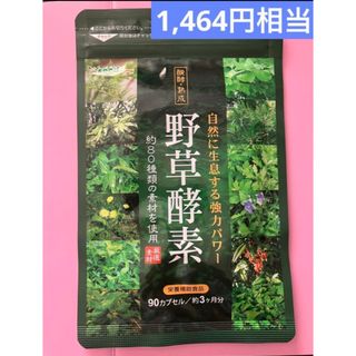 《1,464円相当》職人による手作りの熟成・発酵酵素🍀野草酵素 90粒入り(その他)