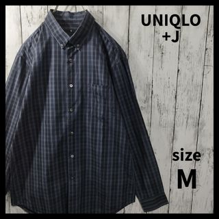 ユニクロ(UNIQLO)の【UNIQLO +J】スーピマコットンチェックシャツ（ボタンダウン・長袖）(シャツ)