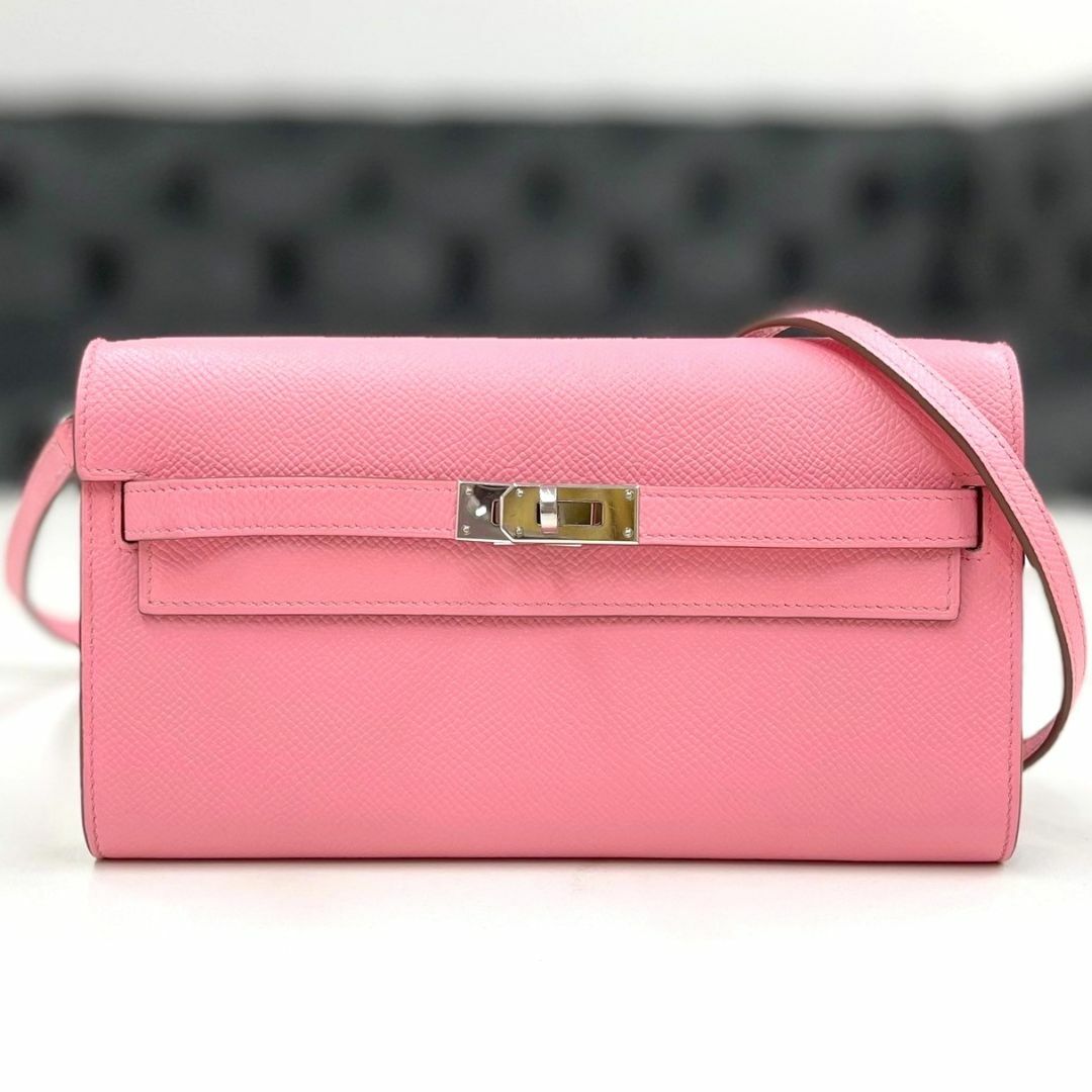 HERMES - 美品☆ エルメス ケリーウォレット トゥーゴー ローズ HERMES - 美品☆ エルメス ケリーウォレット トゥーゴー ローズ
