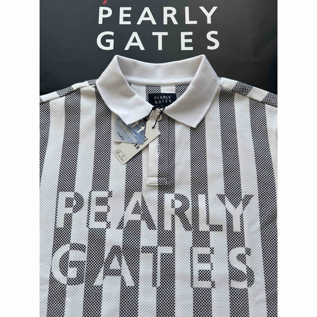 PEARLY GATES(パーリーゲイツ)のPEARLY GATES パーリーゲイツ 半袖ポロシャツ4(M)新品送料込み！ スポーツ/アウトドアのゴルフ(ウエア)の商品写真