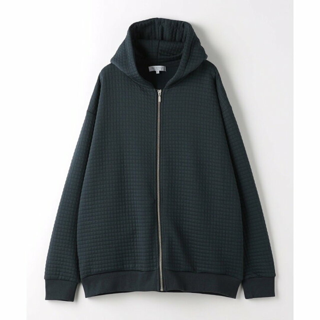 a day in the life(アデイインザライフ)の【NAVY】スクエア キルト ジップパーカー<A DAY IN THE LIFE> メンズのトップス(パーカー)の商品写真