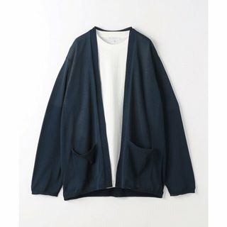 アデイインザライフ(a day in the life)の【NAVY】カーディガン+Tシャツ -セットアイテム  -ハンドウォッシャブル-<A DAY IN THE LIFE>(ニット/セーター)