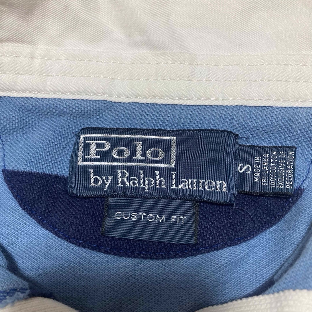 POLO RALPH LAUREN(ポロラルフローレン)のポロバイラルフ ビッグポニー 太ボーダー 半袖 ポロシャツ ラガーシャツ メンズのトップス(ポロシャツ)の商品写真