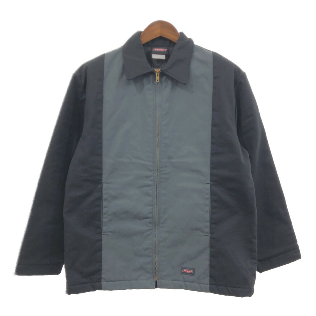 Dickies(ディッキーズ)のDickies ディッキーズ 2トーンカラー ワークジャケット ブラック (メンズ L相当) 中古 古着 Q2230 メンズのジャケット/アウター(その他)の商品写真