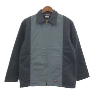 ディッキーズ(Dickies)のDickies ディッキーズ 2トーンカラー ワークジャケット ブラック (メンズ L相当) 中古 古着 Q2230(その他)