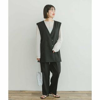 アーバンリサーチアイテムズ(URBAN RESEARCH ITEMS)の【BLK】ジレ*パンツセット(ロングワンピース/マキシワンピース)