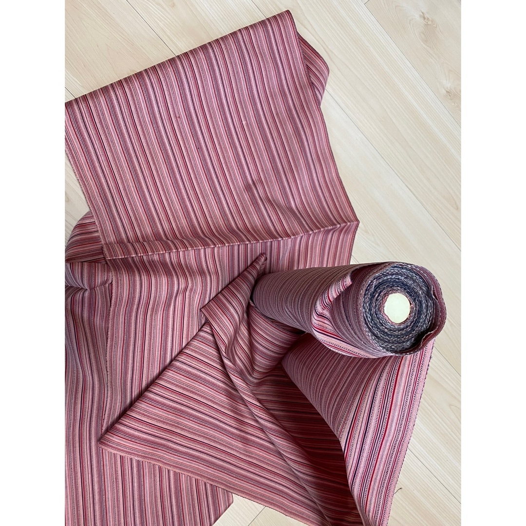 着物からVネックジャンパースカート　桜色 レディースのワンピース(ロングワンピース/マキシワンピース)の商品写真