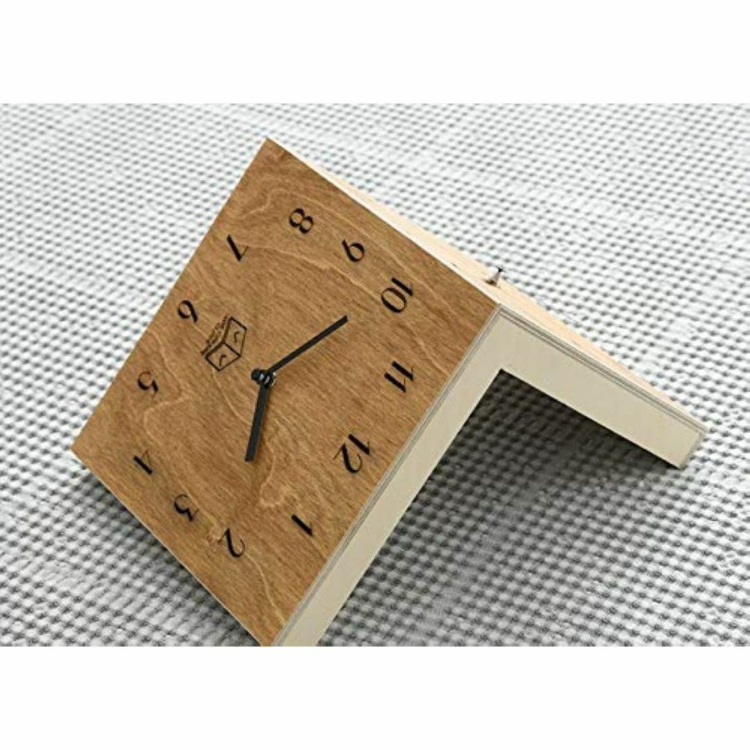 オールドブラウン コーナー時計 (Old Brown Corner Clock) インテリア/住まい/日用品のインテリア小物(掛時計/柱時計)の商品写真