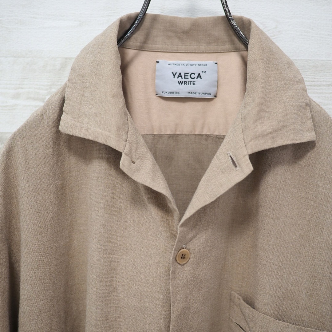YAECA(ヤエカ)のYAECA WRITE 12SS コットンシルクシャツ-Beige/L メンズのトップス(シャツ)の商品写真
