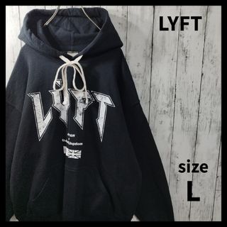 【LYFT】Big Logo Oversize Hoodie　D526(パーカー)