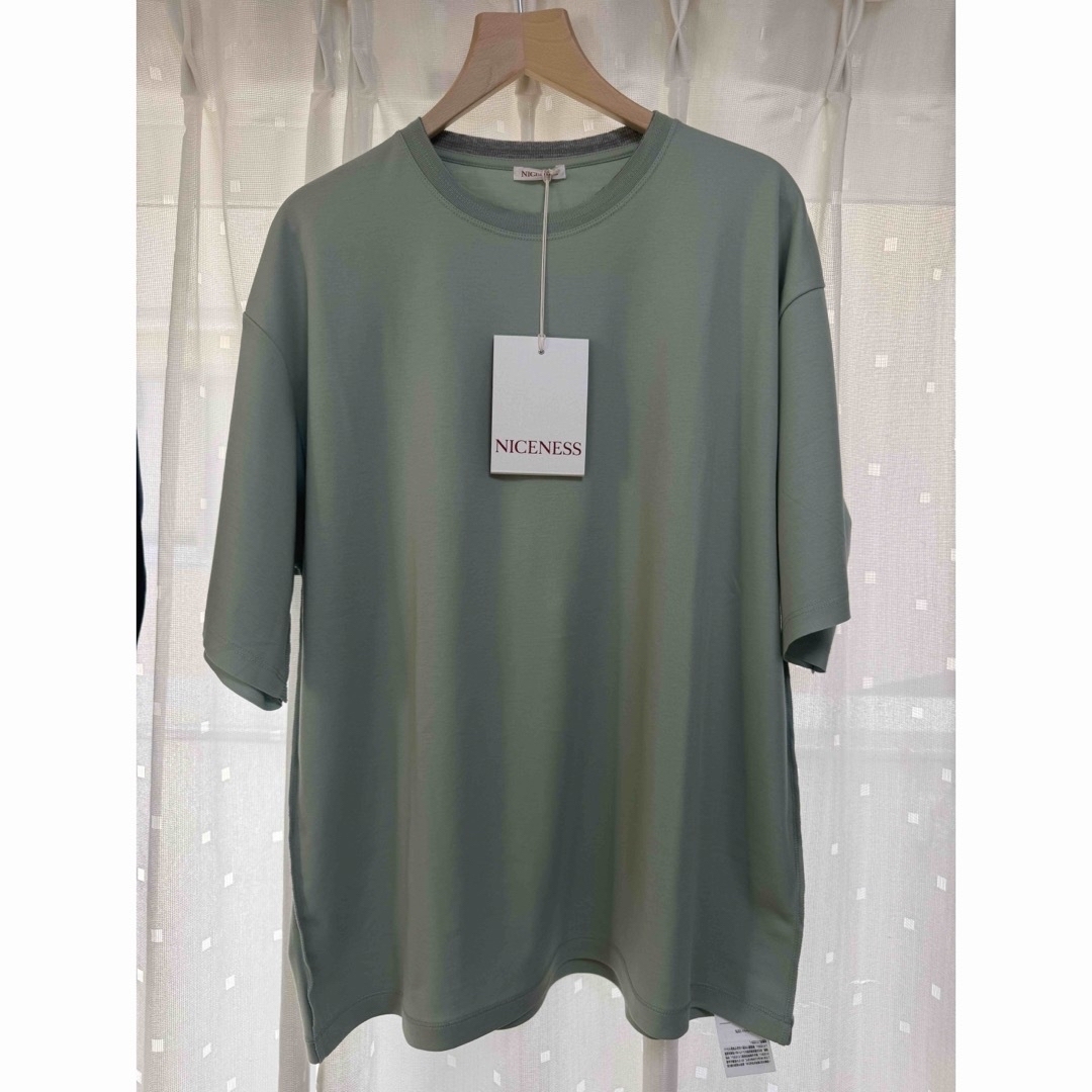 新品☆NICENESS 24SS BRAD Mサイズ LIGHT GREEN メンズのトップス(Tシャツ/カットソー(半袖/袖なし))の商品写真