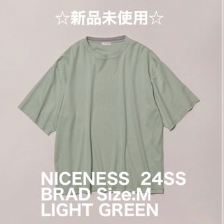 NICENESS 24SS BRAD Tシャツ M LIGHT GREEN(Tシャツ/カットソー(半袖/袖なし))