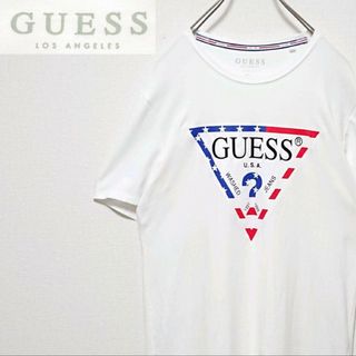 GUESS - GUESS ゲス フロント デカロゴ ホワイト 半袖 Tシャツ