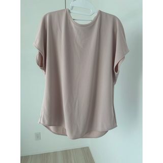 ユニクロ(UNIQLO)のUNIQLO ユニクロ 半袖 カットソー ピンク オフィスカジュアル(カットソー(半袖/袖なし))