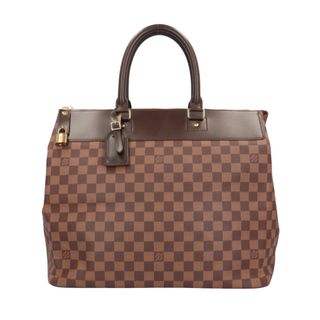 LOUIS VUITTON - ルイヴィトン グリニッジPM ダミエ ハンドバッグ ダミエキャンバス N41165 ブラウン ユニセックス LOUIS VUITTON  中古