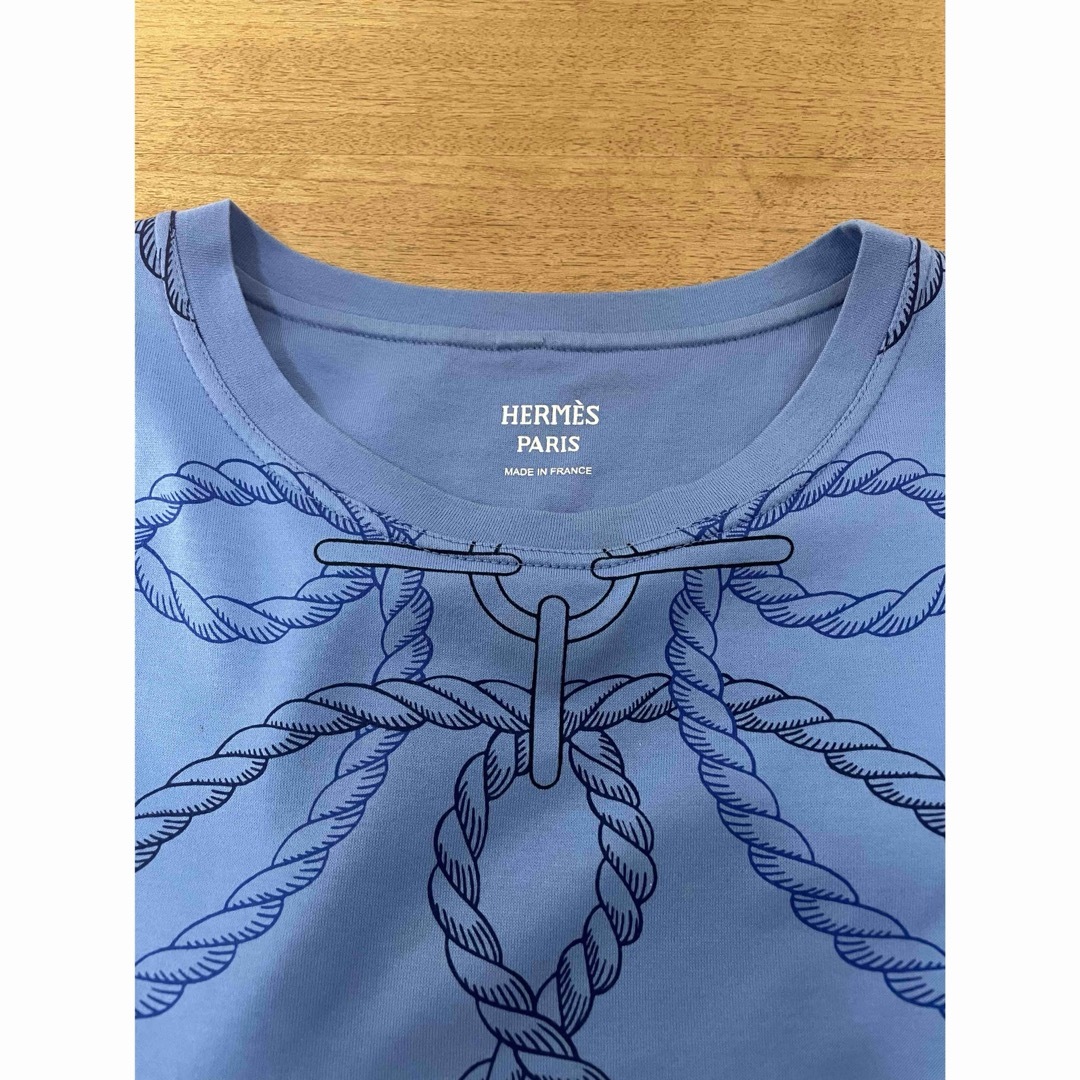 Hermes(エルメス)の【HERMES】ロープ柄Tシャツ36 レディースのトップス(Tシャツ(半袖/袖なし))の商品写真