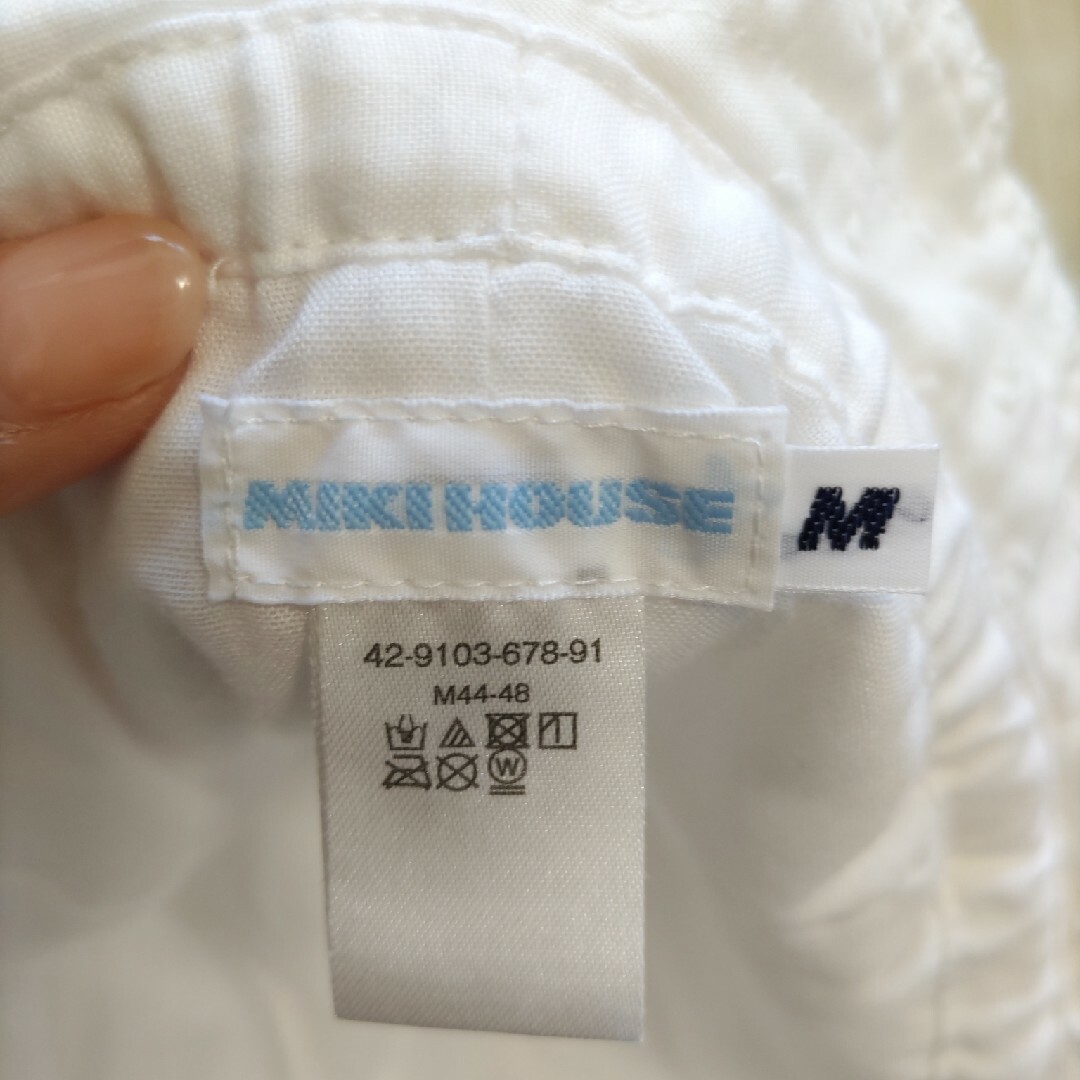 mikihouse(ミキハウス)のミキハウス ベビーハット M キッズ/ベビー/マタニティのこども用ファッション小物(帽子)の商品写真