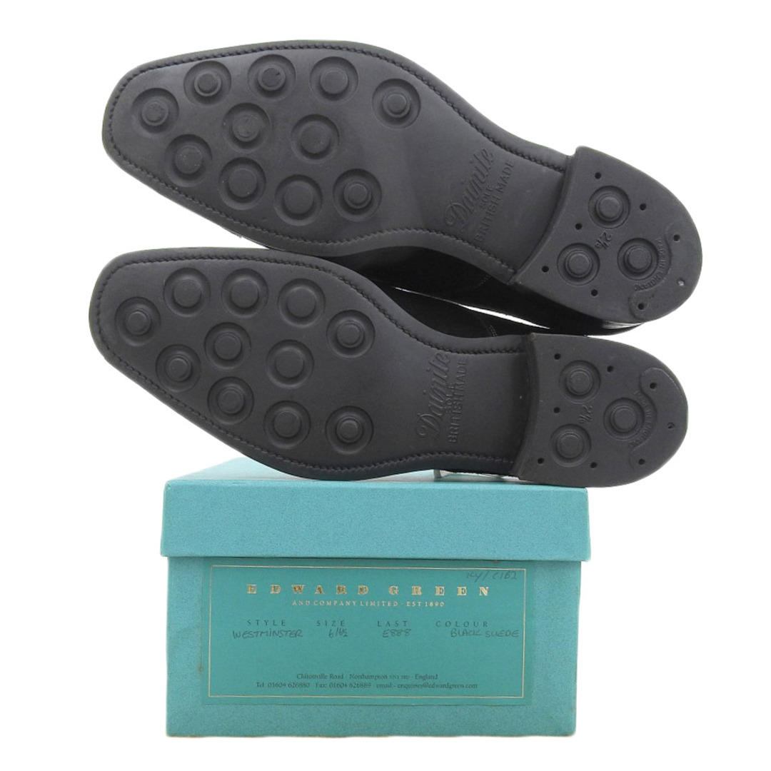 EDWARD GREEN(エドワードグリーン)のエドワードグリーン 美品 ウェストミンスター ダブルモンク シューズ メンズ ブラック スエード 6 1/2 6.5 メンズの靴/シューズ(ドレス/ビジネス)の商品写真
