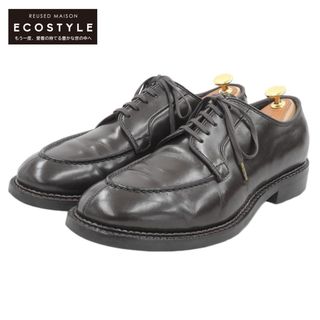 ラッドシューズ 美品 RUTT SHOES ラッドシューズ ブラウン リドリー ラスト168M レザー シューズ メンズ ブラウン 7 1/2 SPLIT V-TIP OX 109 7051 7.5(ドレス/ビジネス)