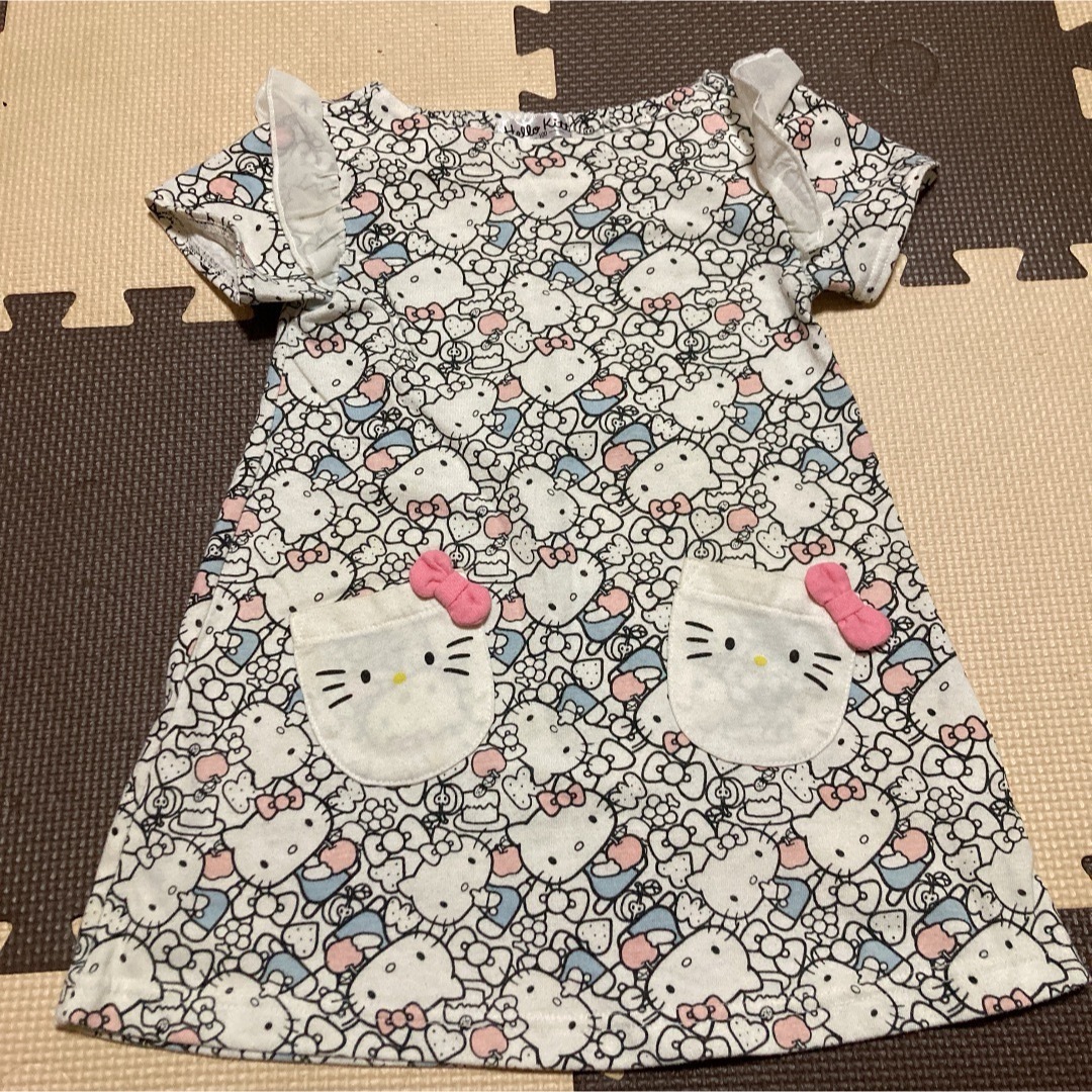 キティ　ワンピース キッズ/ベビー/マタニティのキッズ服女の子用(90cm~)(ワンピース)の商品写真