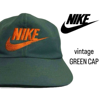 ナイキ(NIKE)のNIKE ナイキ 90s ロゴ 6パネル レトロ キャップ 帽子 グリーン 緑(キャップ)
