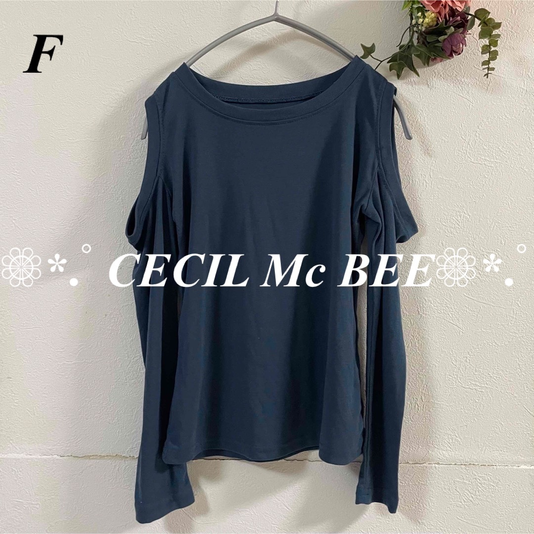 CECIL McBEE(セシルマクビー)のCECIL Mc BEE セシルマクビー 肩あきカットソー レディースのトップス(カットソー(長袖/七分))の商品写真