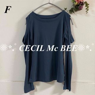 セシルマクビー(CECIL McBEE)のCECIL Mc BEE セシルマクビー 肩あきカットソー(カットソー(長袖/七分))