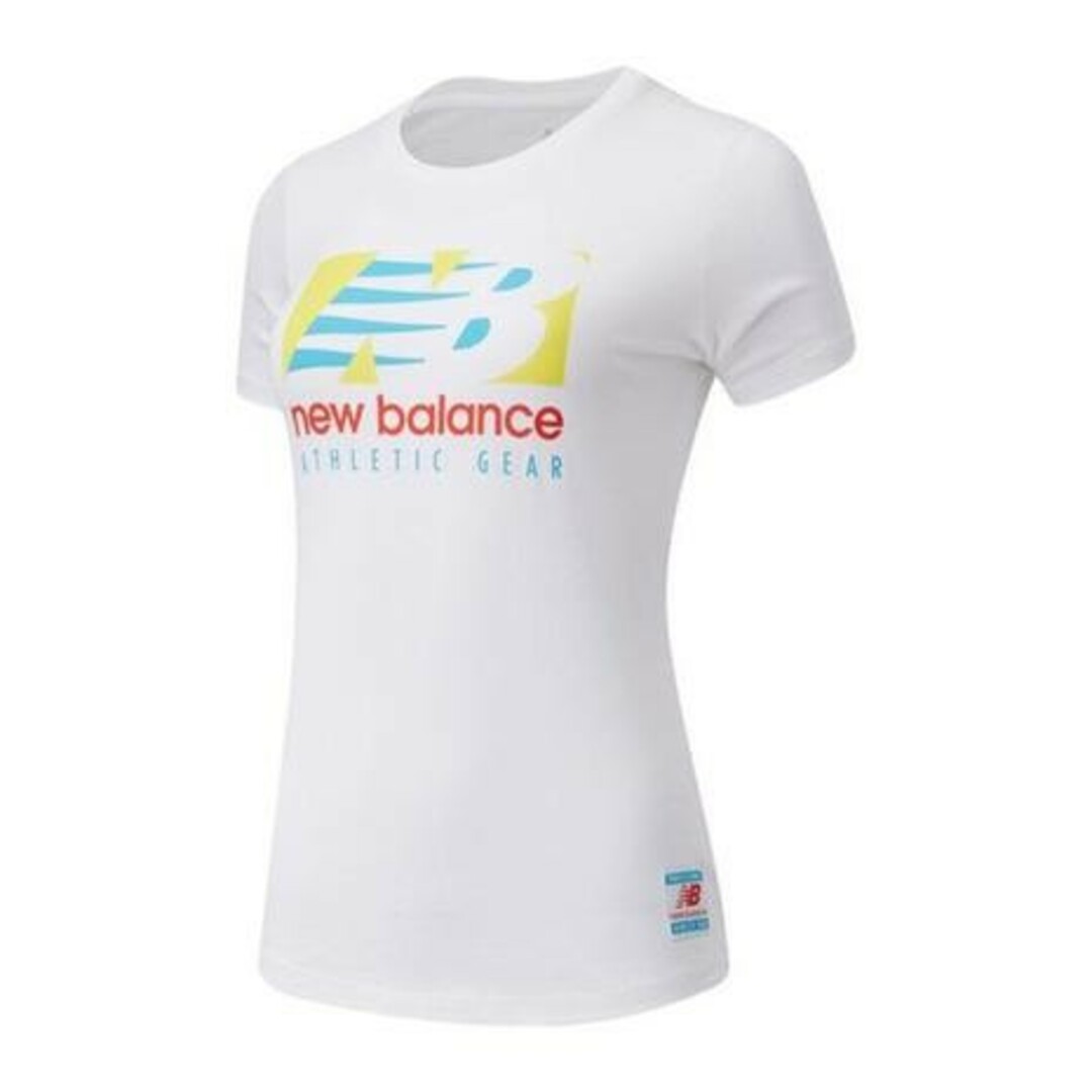 New Balance(ニューバランス)の現品限り【本日値下げ】4140→2300ニューバランスレディースロゴTシャツ白M レディースのトップス(Tシャツ(半袖/袖なし))の商品写真