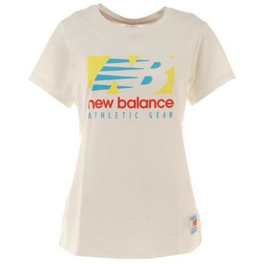 New Balance(ニューバランス)の現品限り【本日値下げ】4140→2300ニューバランスレディースロゴTシャツ白M レディースのトップス(Tシャツ(半袖/袖なし))の商品写真