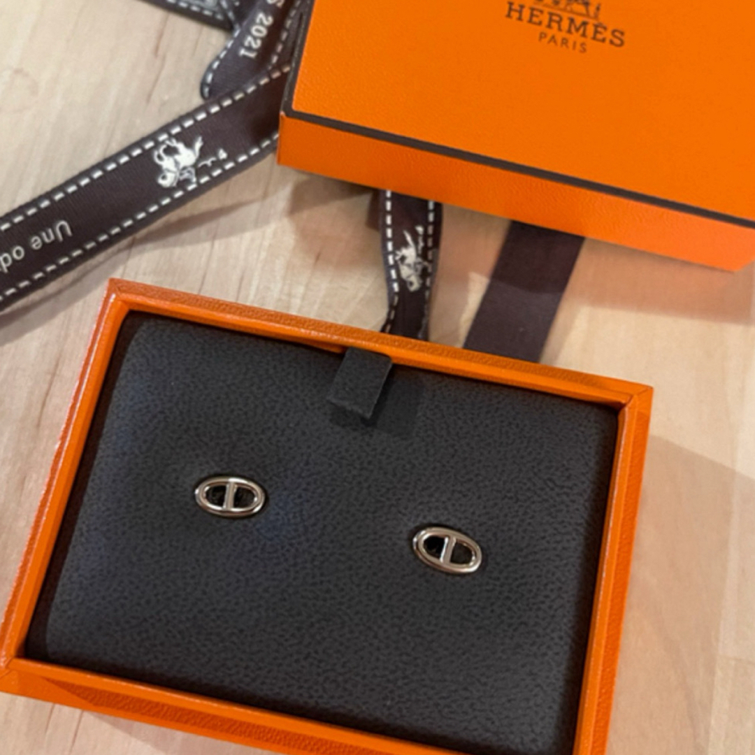 Hermes(エルメス)のエルメス シェーヌダンクル ピアス TPM ピンクゴールド レディースのアクセサリー(ピアス)の商品写真