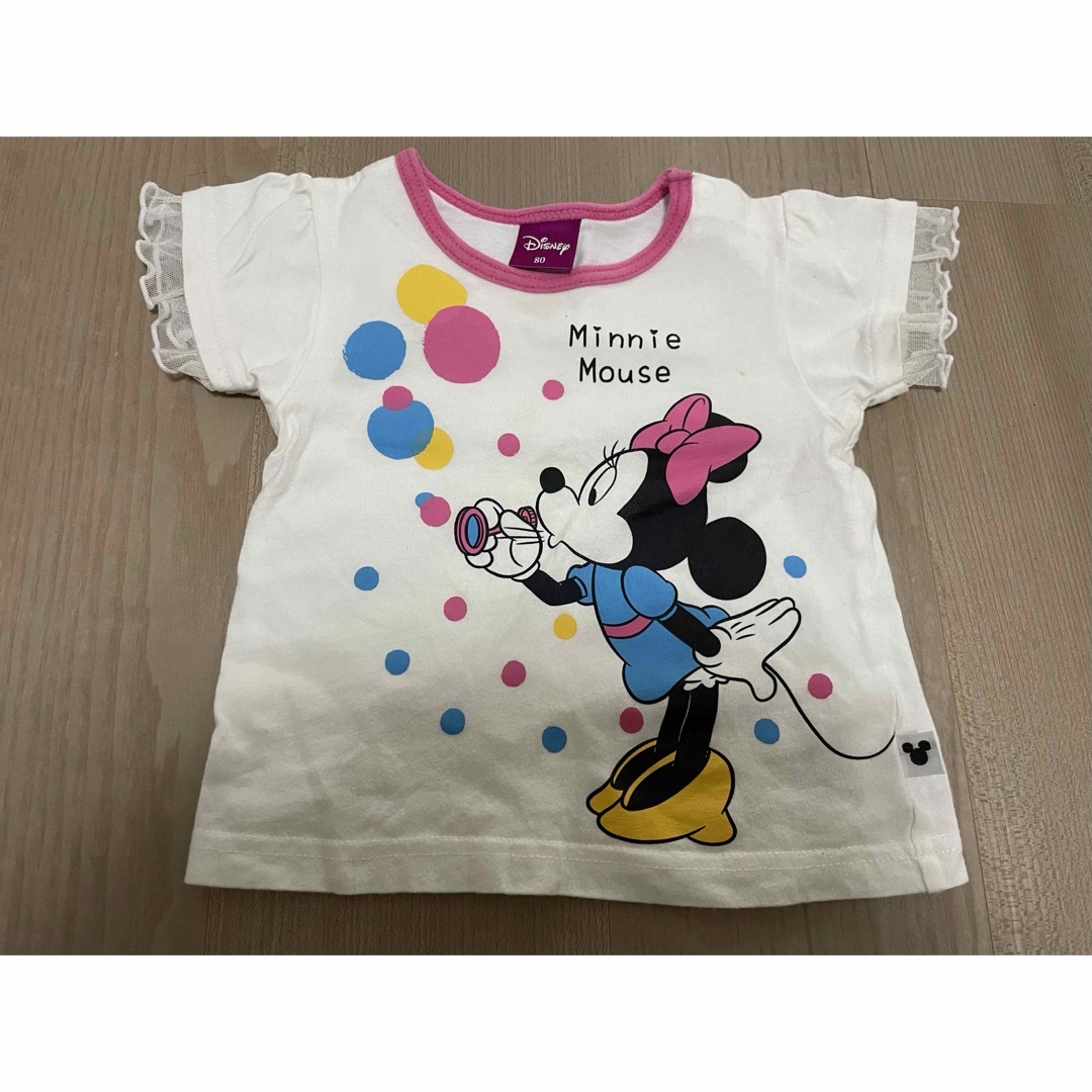 Disney(ディズニー)のミニー　Tシャツ　80  ディズニー キッズ/ベビー/マタニティのベビー服(~85cm)(Ｔシャツ)の商品写真